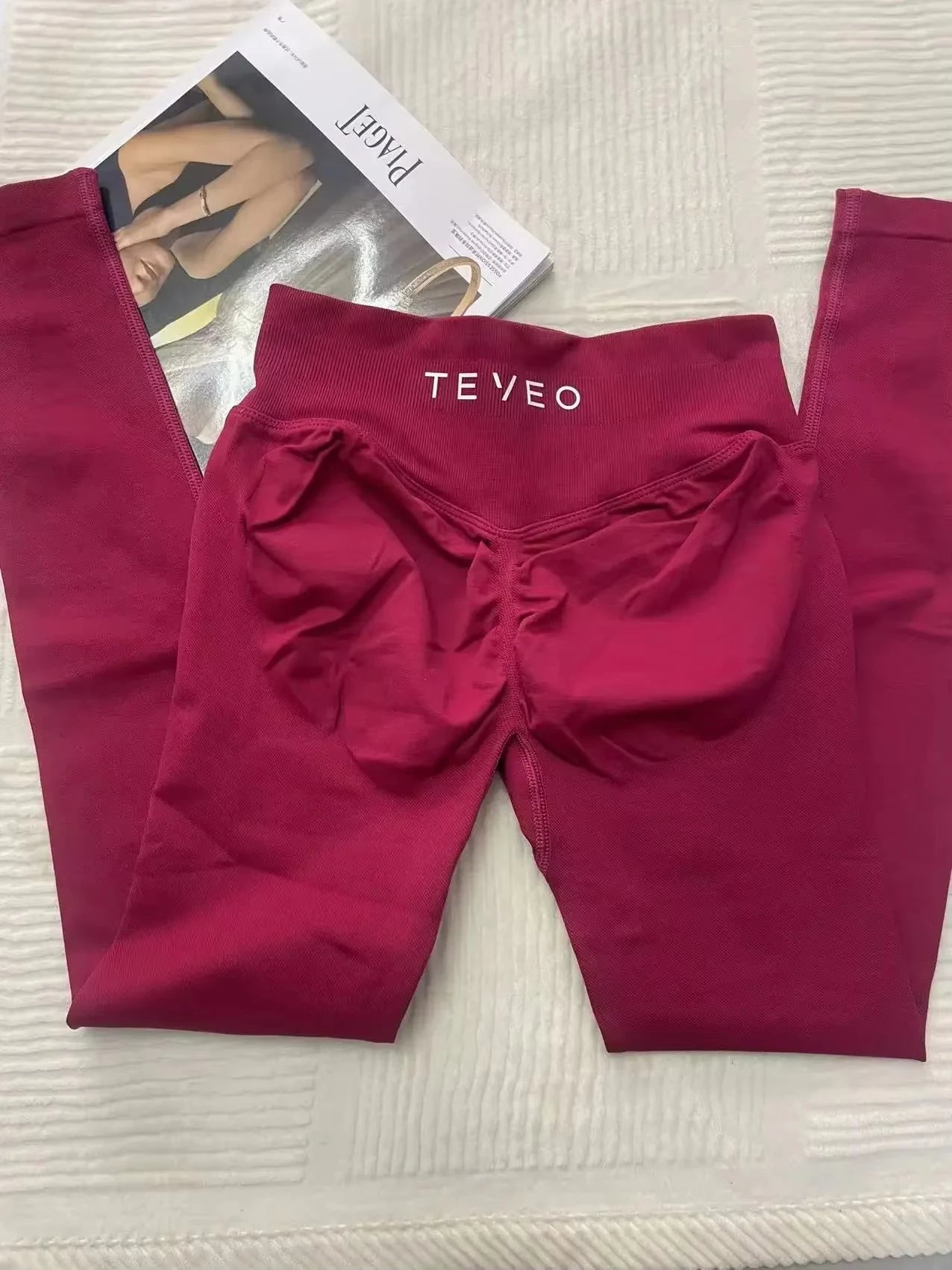 2025 Women's Alphabet Yoga Pants Double-sided High-waisted Quick-drying Fitness Wear Outdoor Running Leggings TEVEO summerr