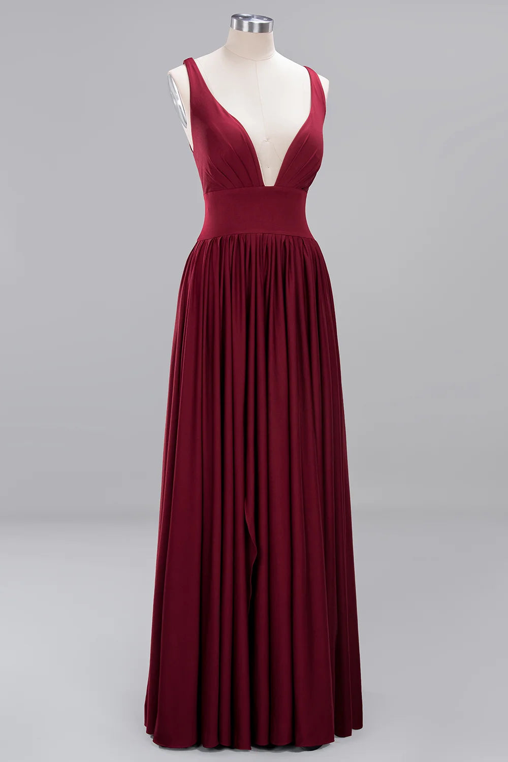 Women Evening Dresses 2023 Sister Group Sexy Split V Neck Backless Sleeveless Formal Wedding Party Prom Gowns Bridesmaid Vestido