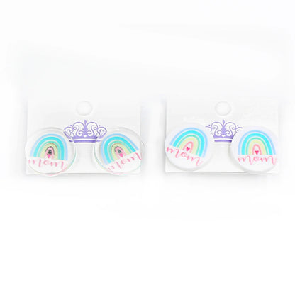 ST065 Acrylic Caterpillar Dangle Earrings Summer Earrings Glitter Acrylic Earrings