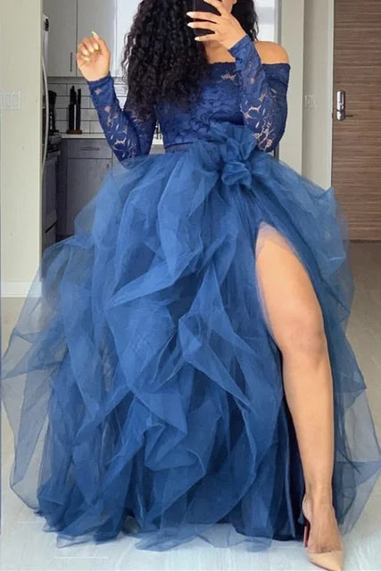 Women Skirts Vintage Spring Summers Pleated Party Long Skirt Black Adult Tutu Dancing Fahion Female Skirts Faldas Mujer Tulle