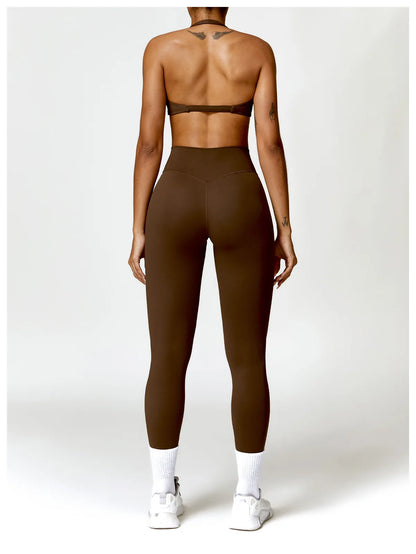 Women High Waist Yoga Pants Fitness Legging Workout Training Tights Running Pants Seamless Sport Leggings Gym Clothing