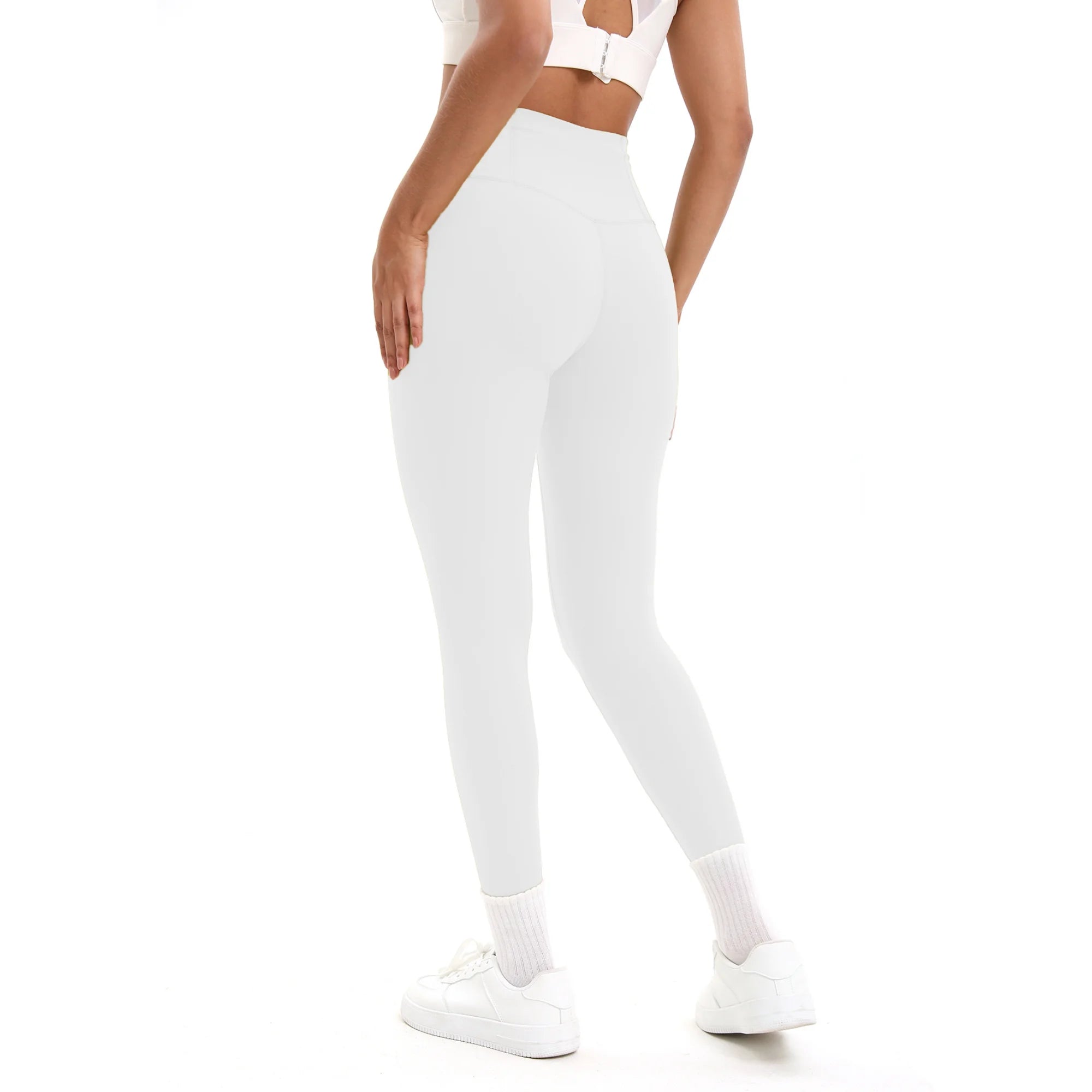 Solid Color Seamless Yoga Pants High Waist Fitness Sport Legging Women Stretchy Gym Workout Tights Running Pants