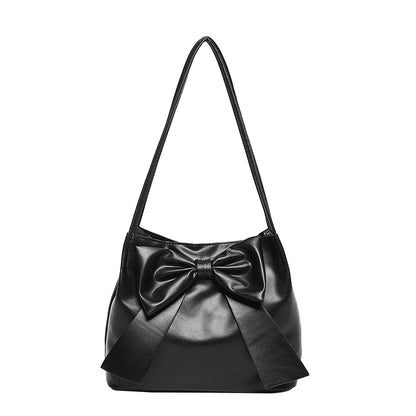 Fashion Bow Handlebags For Women Shoulder Bags Leisure Armpit Bag Shopping Versatile Bags Dumpling Handbag Female Hand Bags