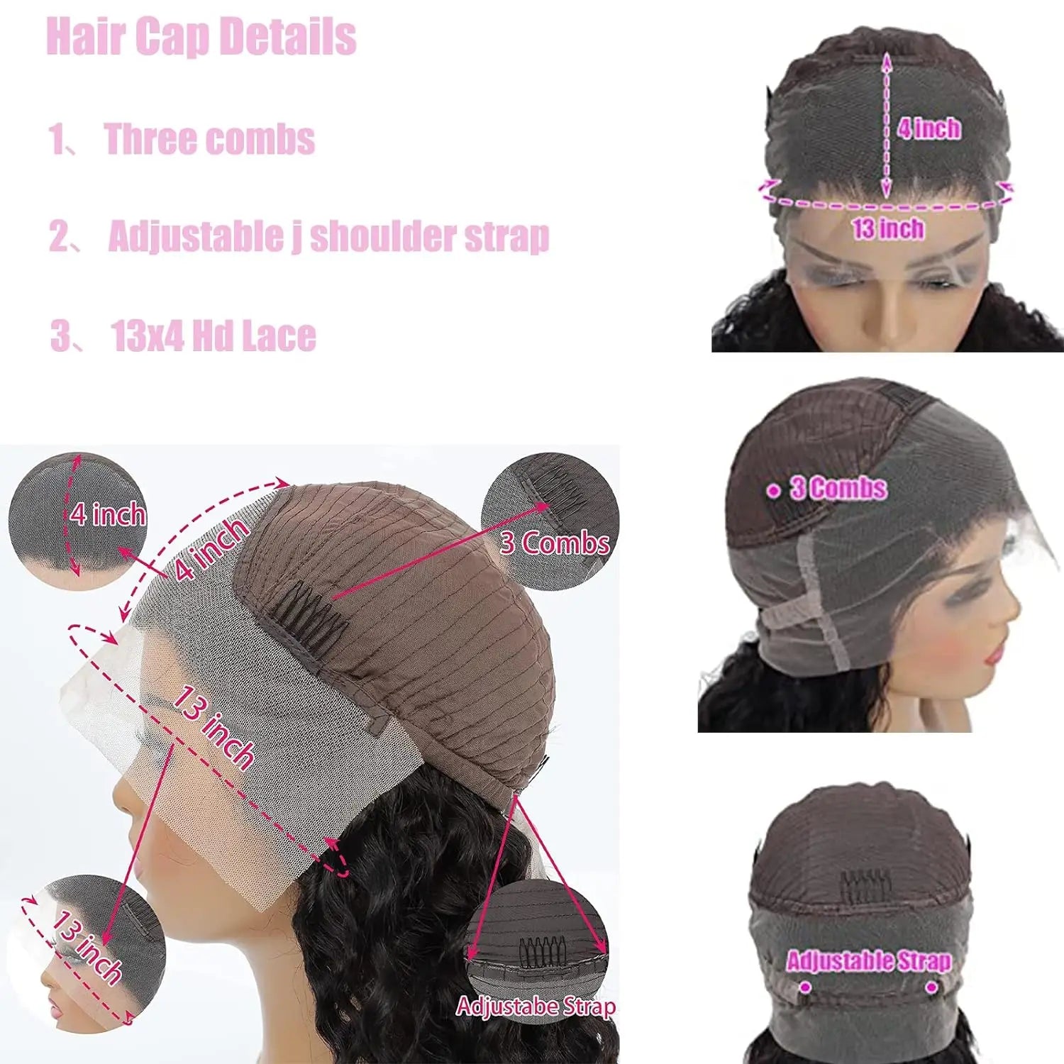 Glueless wigs Wear & Go 100% Human Wigs Water Wave Ready To Wear Short Bob Lace Frontal Brazilian Wig DEEP Curly For Woman Sale