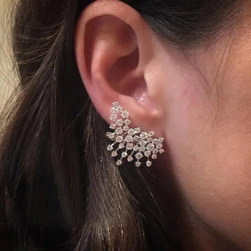 New European and American Design Earrings with Personality, Niche Fashion, Elegant Personality, Light Luxury Jewelry Accessories