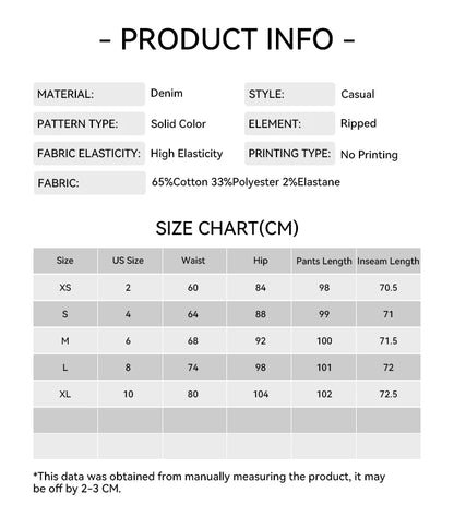 LW Women's Ripped Jeans 2024 Autumn Skinny Denim Pant Woman Fashion Drawstring Stretch Boyfriend Destroyed Pencil Jeans Female