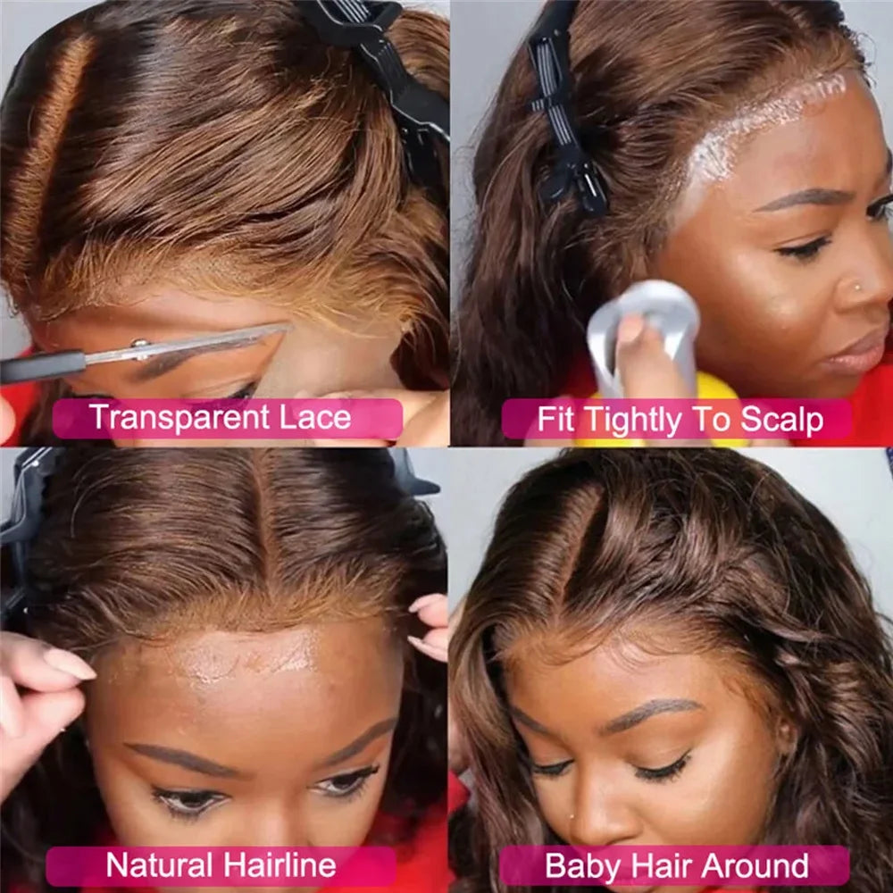 Wear And Go Glueless Wig Human Hair 7x5 5x5 HD Lace Closure Wigs Straight Body Wave Human Hair Wigs Lace Front Ready To Go