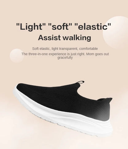 Women's Shoes 2024 Spring New Lightweight, Comfortable, and Fashionable One Step Anti slip Leisure Breathable Walking Shoes
