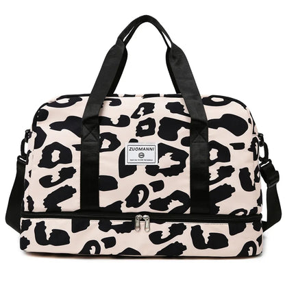 Large Gym Duffel Bag for Women and Men Travel Bag with Shoe and Wet Clothes Compartments Carry On Shoulder Tote Bags