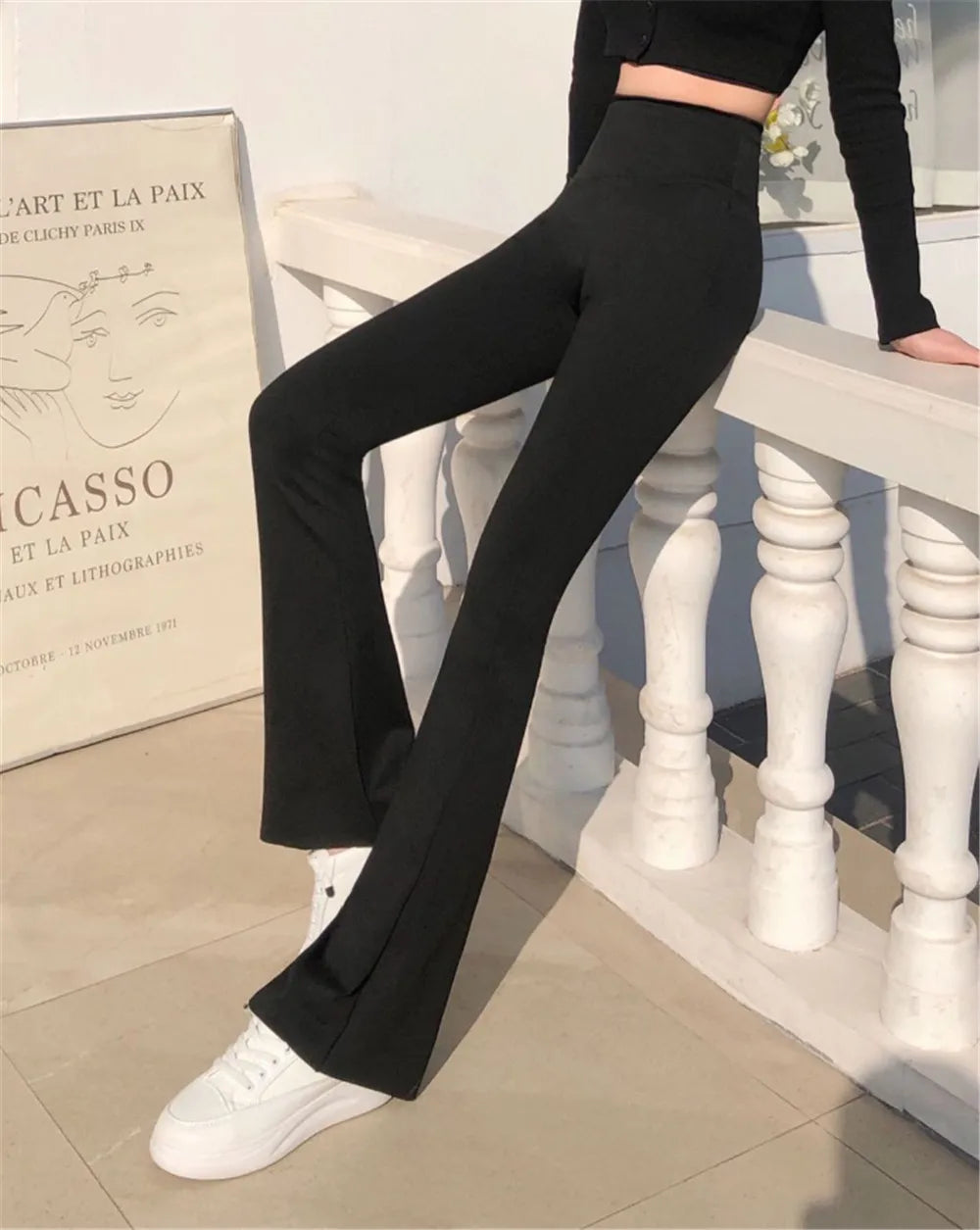 Women's  Flared leg Yoga Leggings Pants for Women High Waisted Buttery Soft Bootcut Leggings Yoga Work Casual