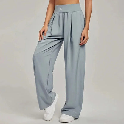 Yoga Sports Pants Women Loose Wide Leg Pants Casual High Waist Fitness Pants