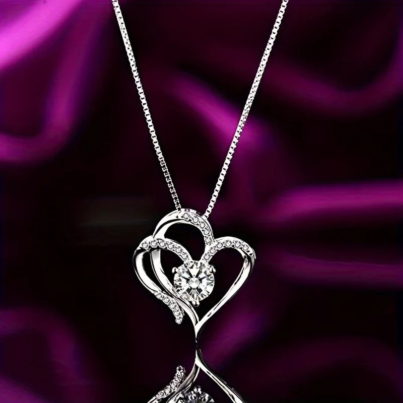 Cute Anime Necklaces For Women Crystal Bear Cartoon Pendant Necklace 2023 Luxury Clavicle Chain Fashion Korean Jewelry Wholesale