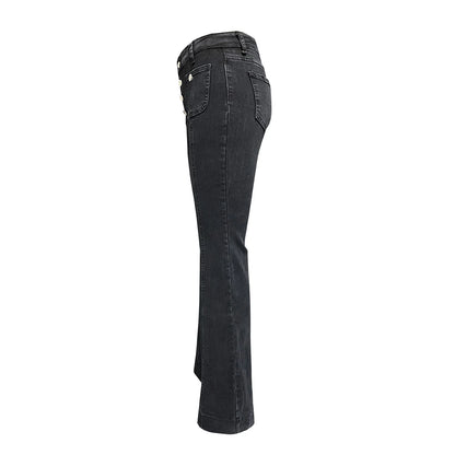 Women Denim Pants Fashion Korean Wide Leg Pants High Waist Slim Jeans Female Clothing Office Lady High Street Long Trousers