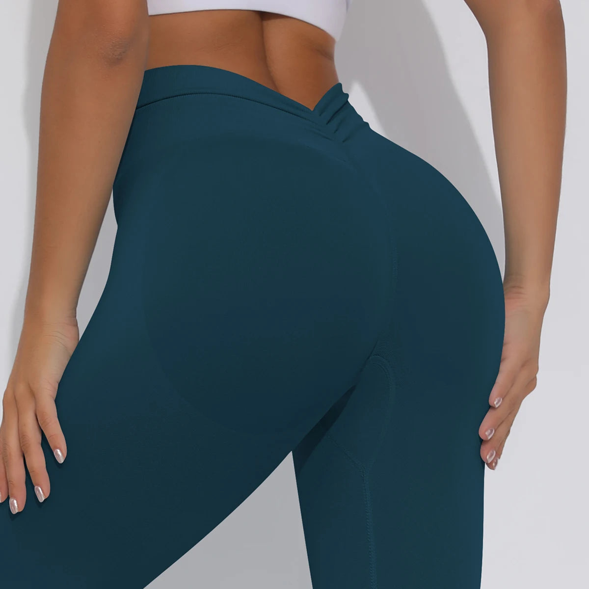 V Butt Yoga Pant Women Fitness Running Pants Tummy Control Slimming Booty Leggings Quick Drying Cycling Workout