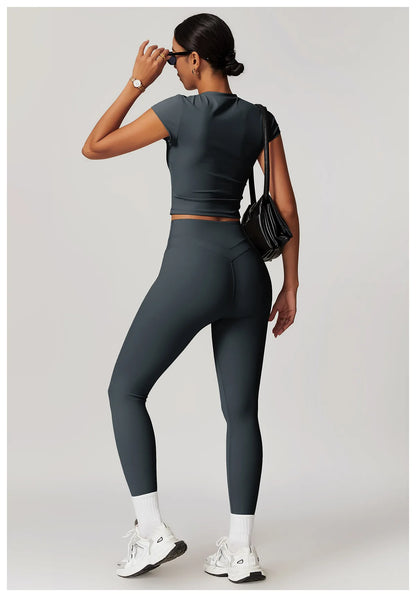 New Yoga Pants Women Workout Yoga Leggings High Waist Sport Leggings Women's Running Workout Tights Gym Push Up Fitness Trousers