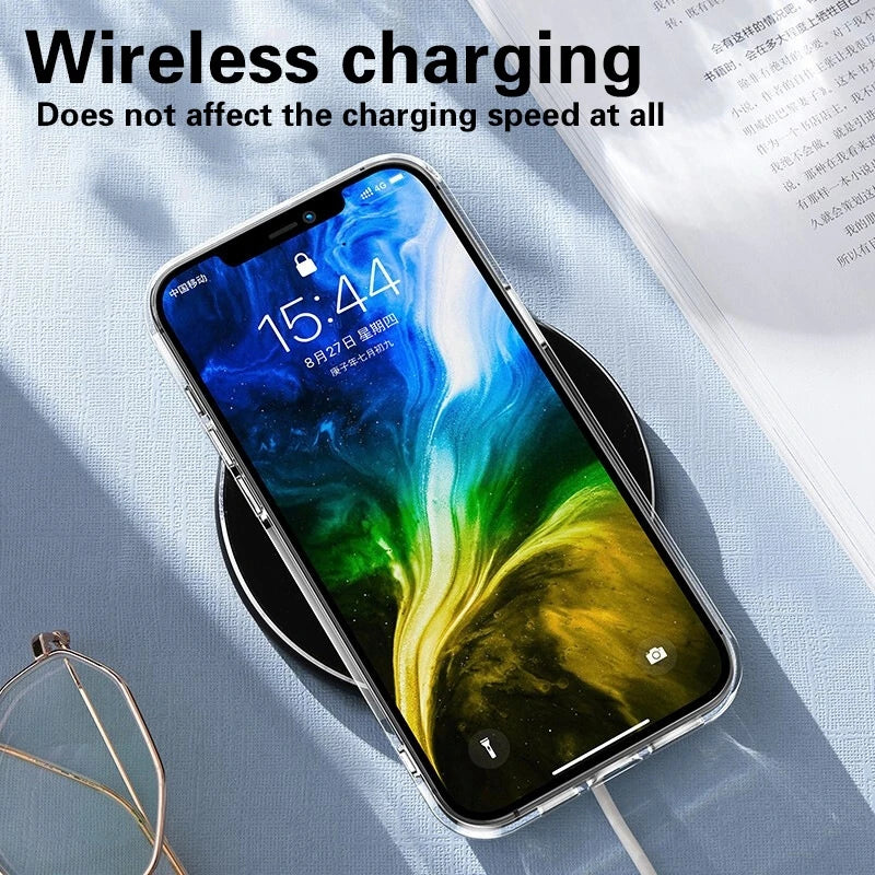 Clear Phone Case For iPhone 11 12 13 14 15 Pro Max Shockproof Transparent Soft Cover Case For iPhone XS MAX XR 7 8 Plus 6 6s