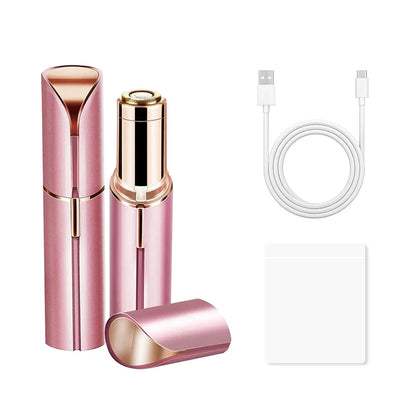 New Electric Facial Hair Removal Epilator Eyebrow Lipstick Shape Painless Facial Sensitive Areas Bikini Depilator Shaver Trimmer