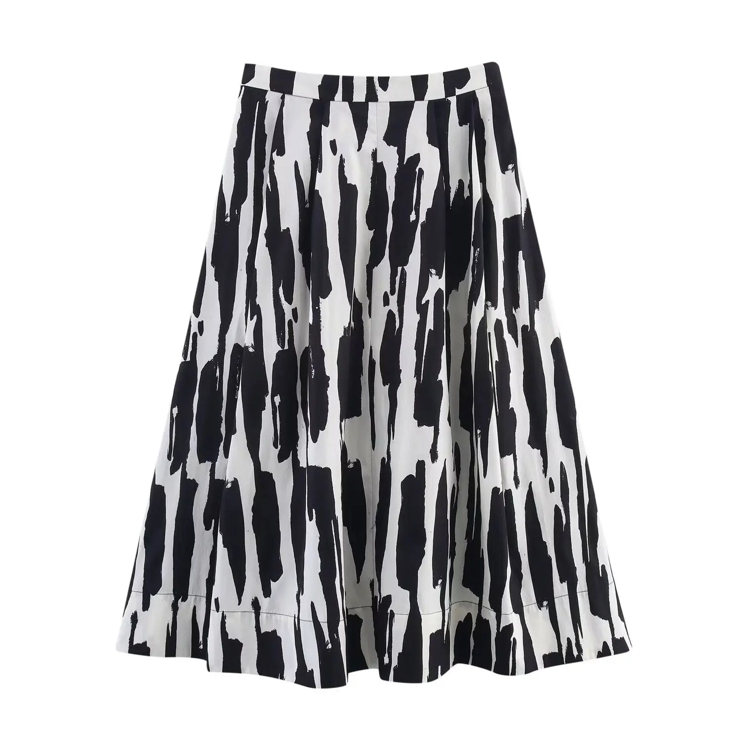 Women's Skirts Summer 2025 New Print Elegant Women's High Waist Skirts Chic Casual Joker Summer Travel Youth Skirts