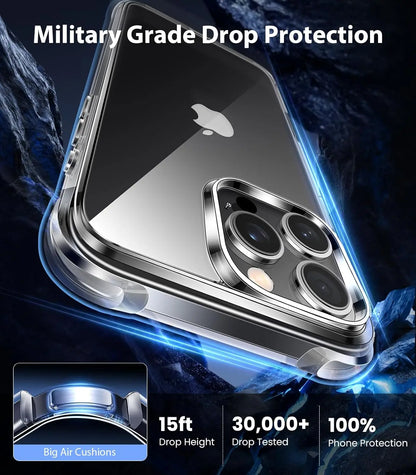 2pcs Ultra-thin Clear shockproof Phone Case for iPhone 16 15 14 13 12 11 Pro Max 14 15 16 Plus iPhone protector Silicone Cover