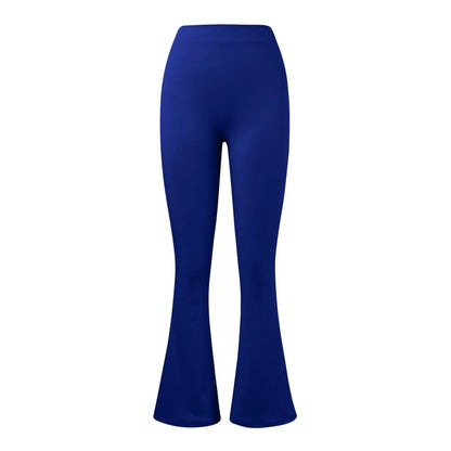 Women'S Slim Fit Yoga Pants Womens Stretch Yoga Leggings Fitness Running Gym Sports Full Length Active Pants Flared Trousers