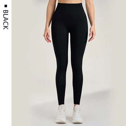 Women's yoga pants no embarrassing line sports fitness leggings tight peach hips high waist naked feeling yoga pants woman