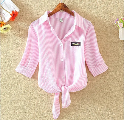 2025 New Womens Tops Fashion Women Summer Chiffon Blouse Short Sleeve Casual Shirt White Ropa Mujer Blusas Feminino
