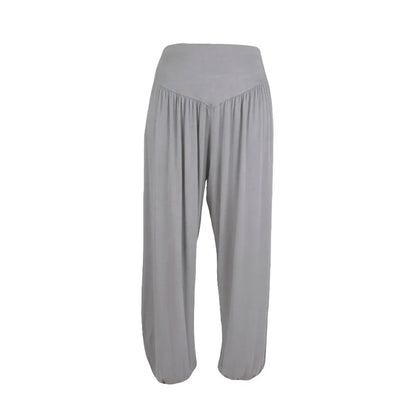 2024 Women Yoga Pants Women Elastic Loose Soft Yoga Sports Pants Casual Pants for Women Middle Waisted Cotton Blend Trousers