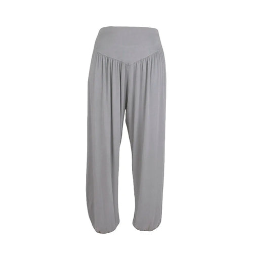 2024 Women Yoga Pants Women Elastic Loose Soft Yoga Sports Pants Casual Pants for Women Middle Waisted Cotton Blend Trousers