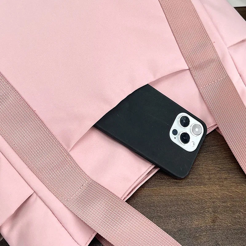 Women's Bag Solid Color Tote Bag Commuting Shoulder Bag Leisure Simple Mommy Go Out Bag Large Capacity Nylon Handbag