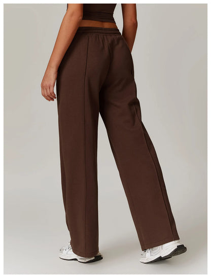 Women's High Waisted Straight pants Sweatpants Casual Yoga Jogger Pants elegant pants Women Pants Yoga With Pockets pantalones