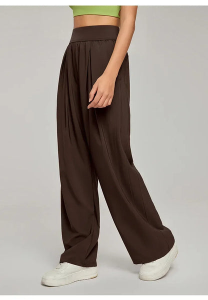 Yoga Sports Pants Women Loose Wide Leg Pants Casual High Waist Fitness Pants
