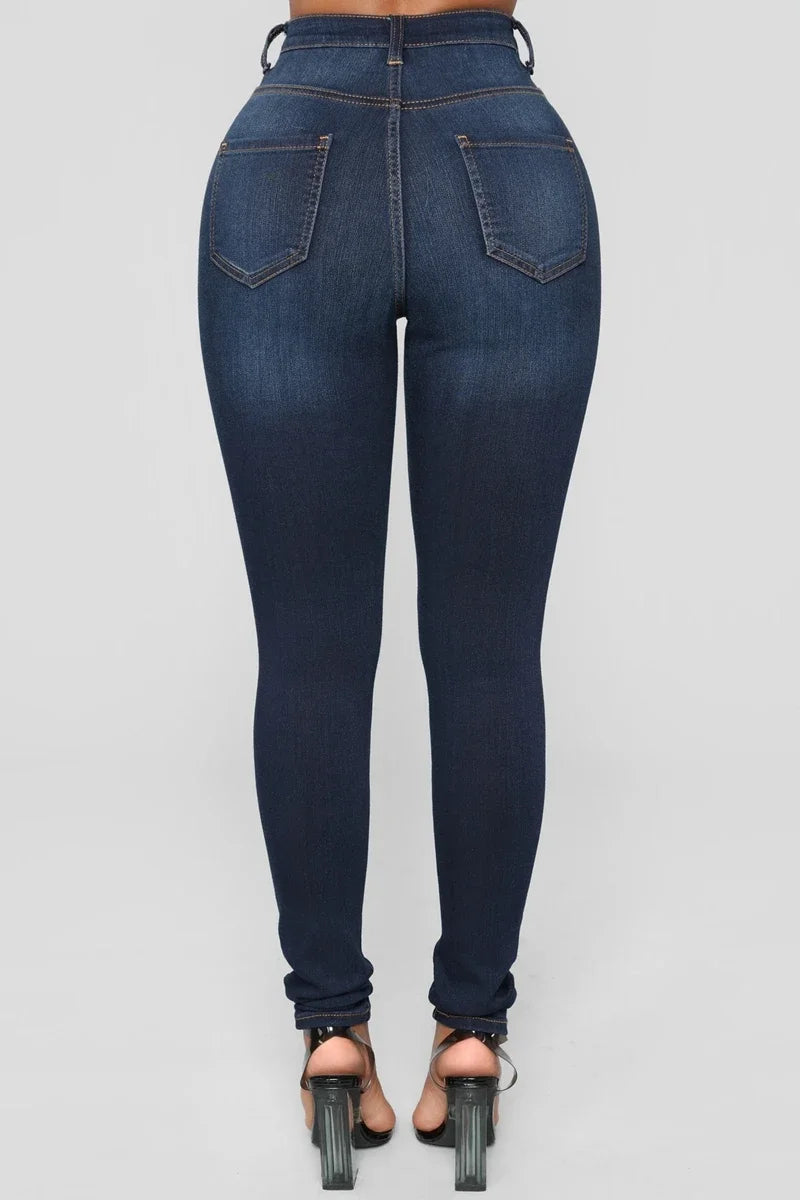 Slim Jeans for Women Skinny High Waist Trousers Jeans Women Black Denim Pencil Pants Stretch Women Jeans Pants Calca Jeans