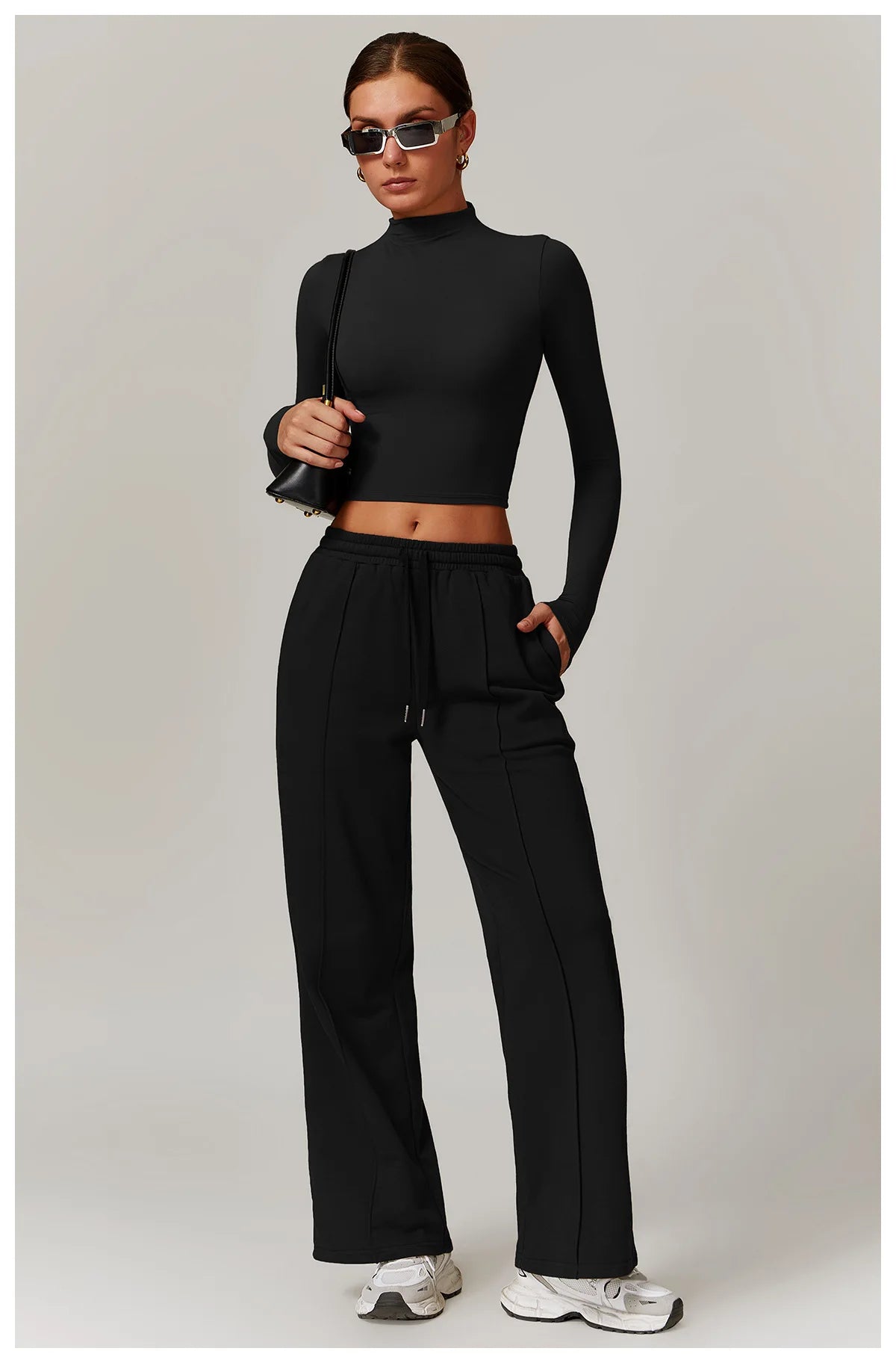 Women's High Waisted Straight pants Sweatpants Casual Yoga Jogger Pants elegant pants Women Pants Yoga With Pockets pantalones