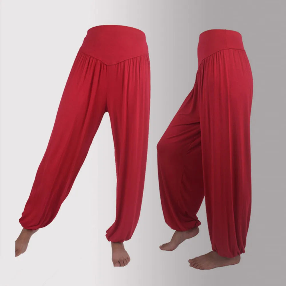 Yoga Pants Loose Harem Pants For Women Training Dance Trousers Sport Running Yoga Pants High Waist Ladies Trousers