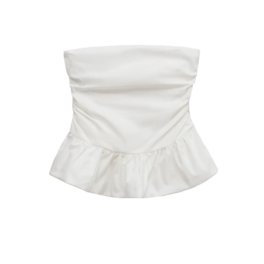 European and American 2025 new women's clothing European and American style fashionable sexy tube top