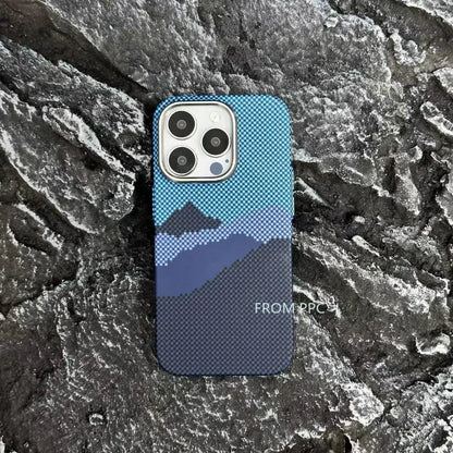 Carbon Fibre Magnetic Phone Case 16 Cover for iPhone 15 14 Pro Max Wireless Charging MagSafe Shell Alloy Camera Ring Armor Funda