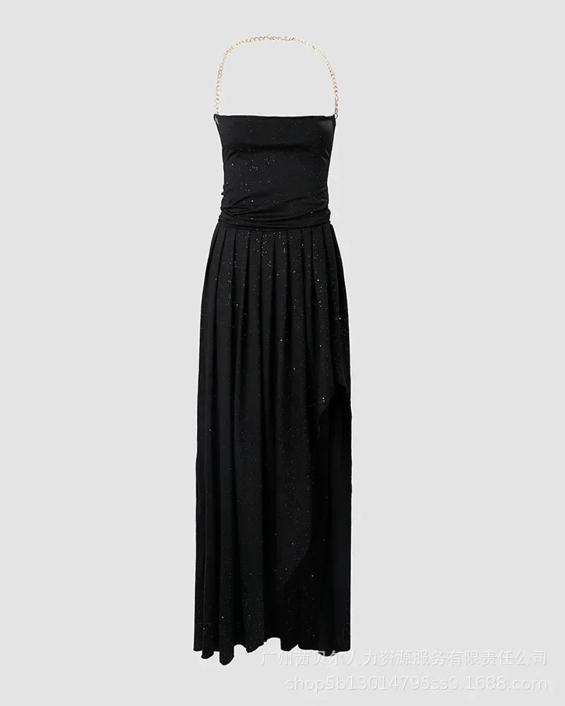 Womens Dresses 2023 New  Pink Solid Dress for Women
