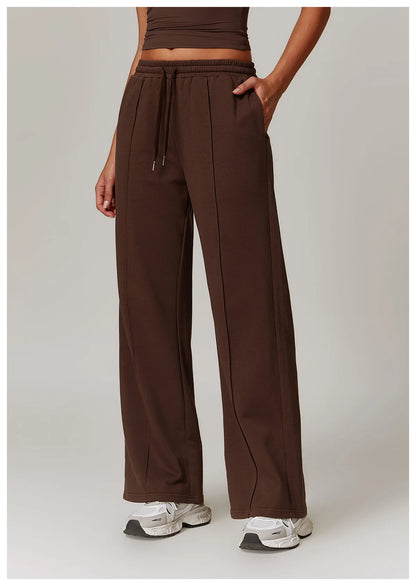 Women's High Waisted Straight pants Sweatpants Casual Yoga Jogger Pants elegant pants Women Pants Yoga With Pockets pantalones