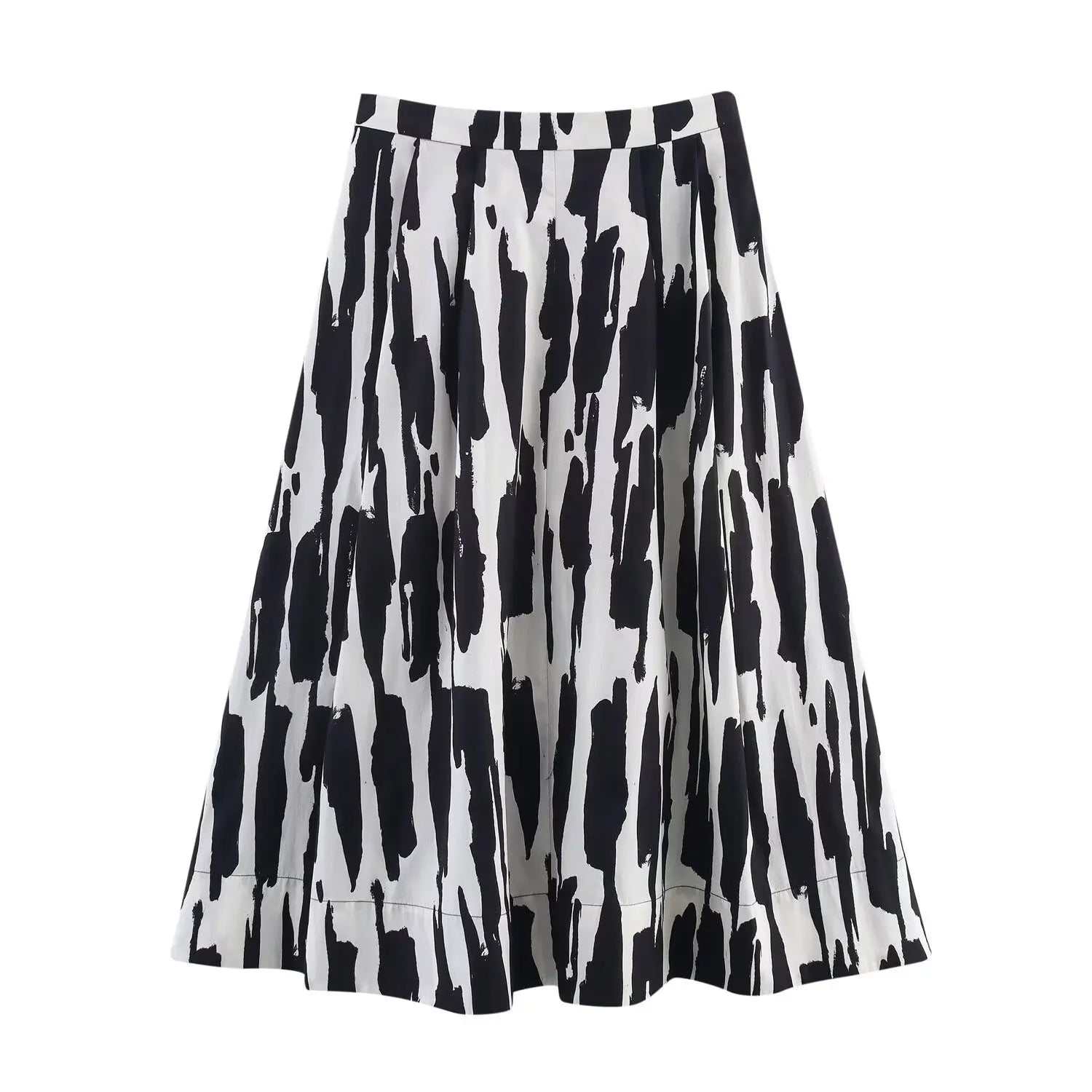 Skirts Summer Women's 2025 New Chic Print High Waist Women's Skirts Fashion Joker Street Youth Holiday Travel Skirts