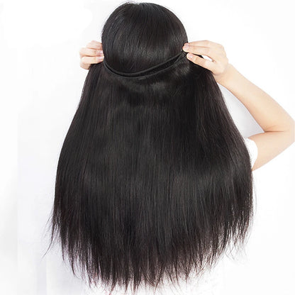 Brazilian Hair Weave Bundles 100g 1 Bundle 30 inch Straight Human Hair Burndles Natural Black Hair Weft Human Hair Extensions