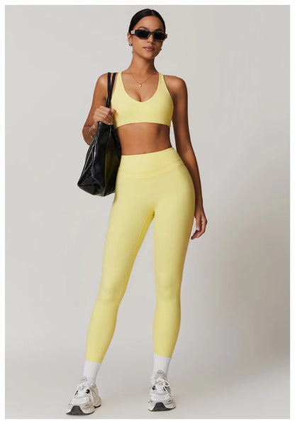 New Yoga Pants Women Workout Yoga Leggings High Waist Sport Leggings Women's Running Workout Tights Gym Push Up Fitness Trousers