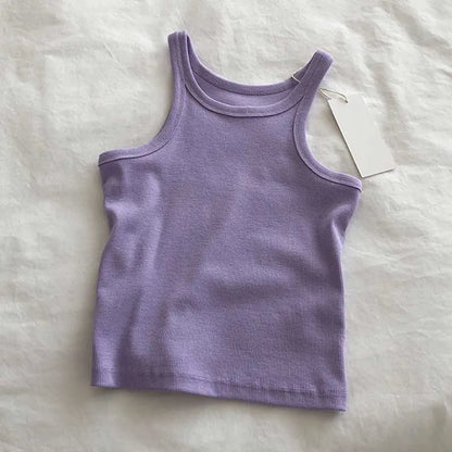 2024 Women Tank Tops Sexy Cropped Top Female Women Summer Camisole Camis Black White Sport Clothes For Women