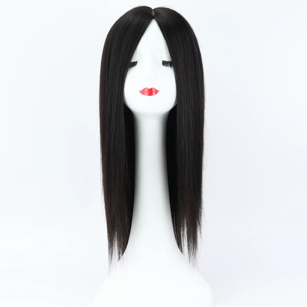 6x6“ Silk Top Full Lace Wig with PU front Real Virgin European Human Hair Wig for Women Silk Base with Elastic Net Wear to go