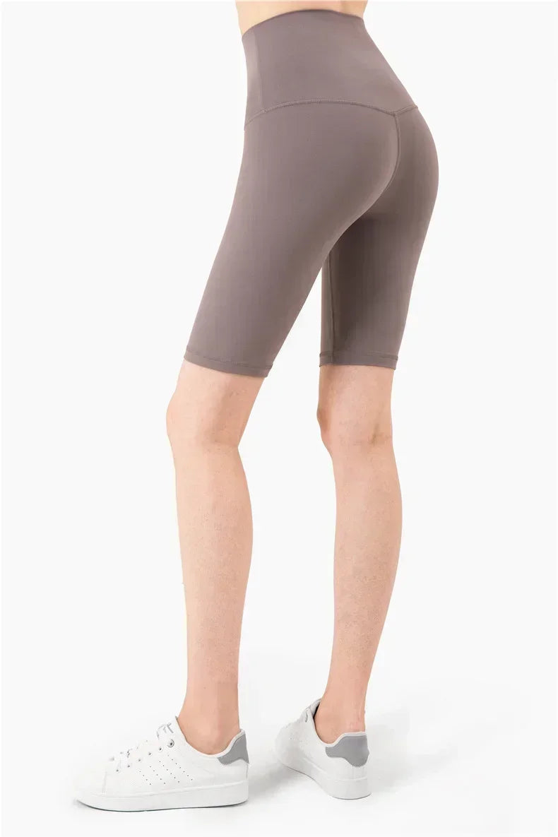 Five Yoga Pants Women Skinny High Waisted Hip Lifting Fitness Yoga Shorts