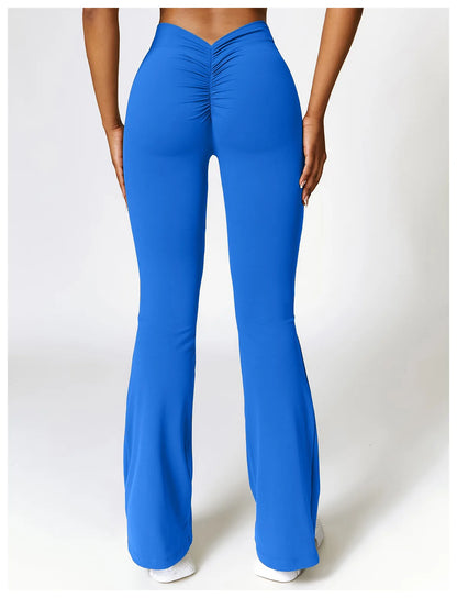 Yoga Leggings Flared Pants Women High Waist Slim Female Workout Long pant Gym Push Up Fitness Running Quick Dry SportWear