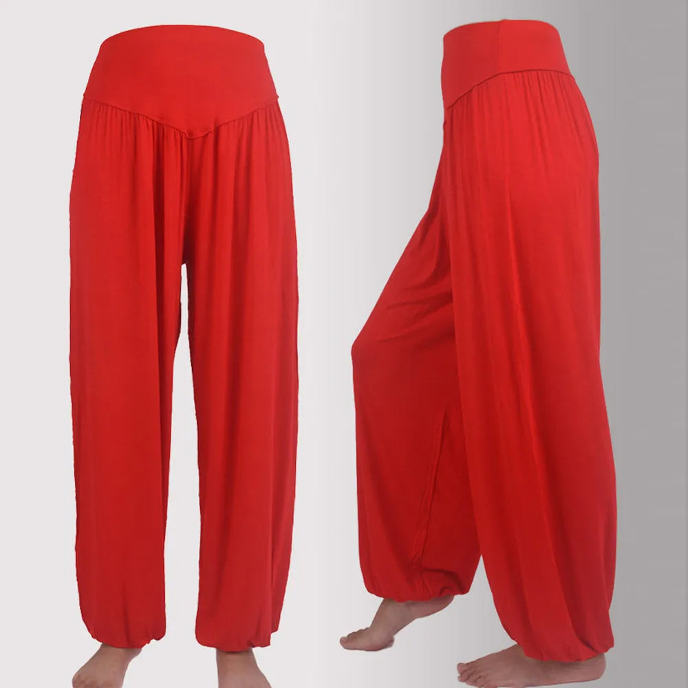 Yoga Pants Loose Harem Pants For Women Training Dance Trousers Sport Running Yoga Pants High Waist Ladies Trousers