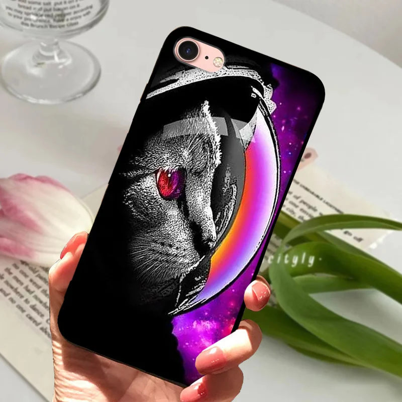 For iPhone 6S 6 Case Silicone Soft Back Phone Cover For iPhone 7 7Plus 6 6S Plus Silicon Cases For iPhone 8 8 Plus Fundas Bumper