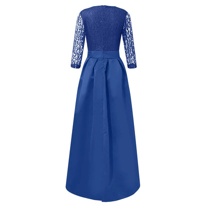 Women'S Elegant Evening Dresses Women'S Fashionable Long Dresses Trailing Evening Dresses Solid Color Floor-Length Dresses