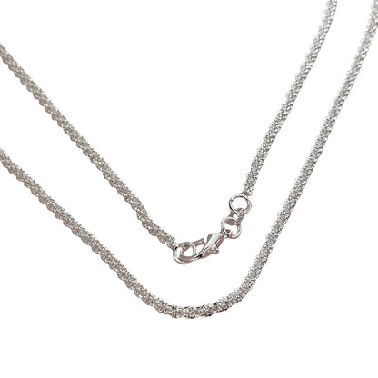 Exquisite 925 sterling silver sparkling necklace for women engagement party jewelry gifts