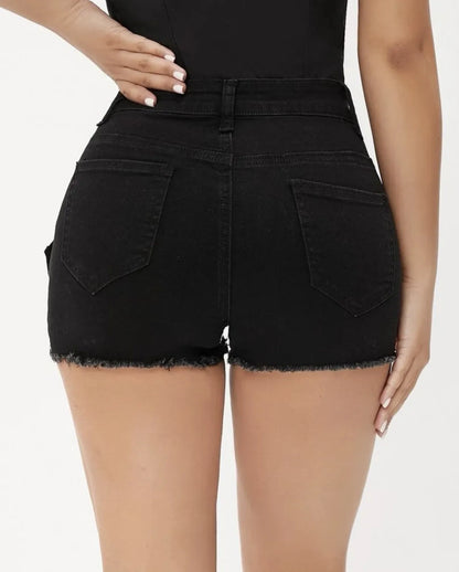 2025 New High Waist Sexy Ripped Stretch Denim Jeans Shorts Ripped Jeans for Women